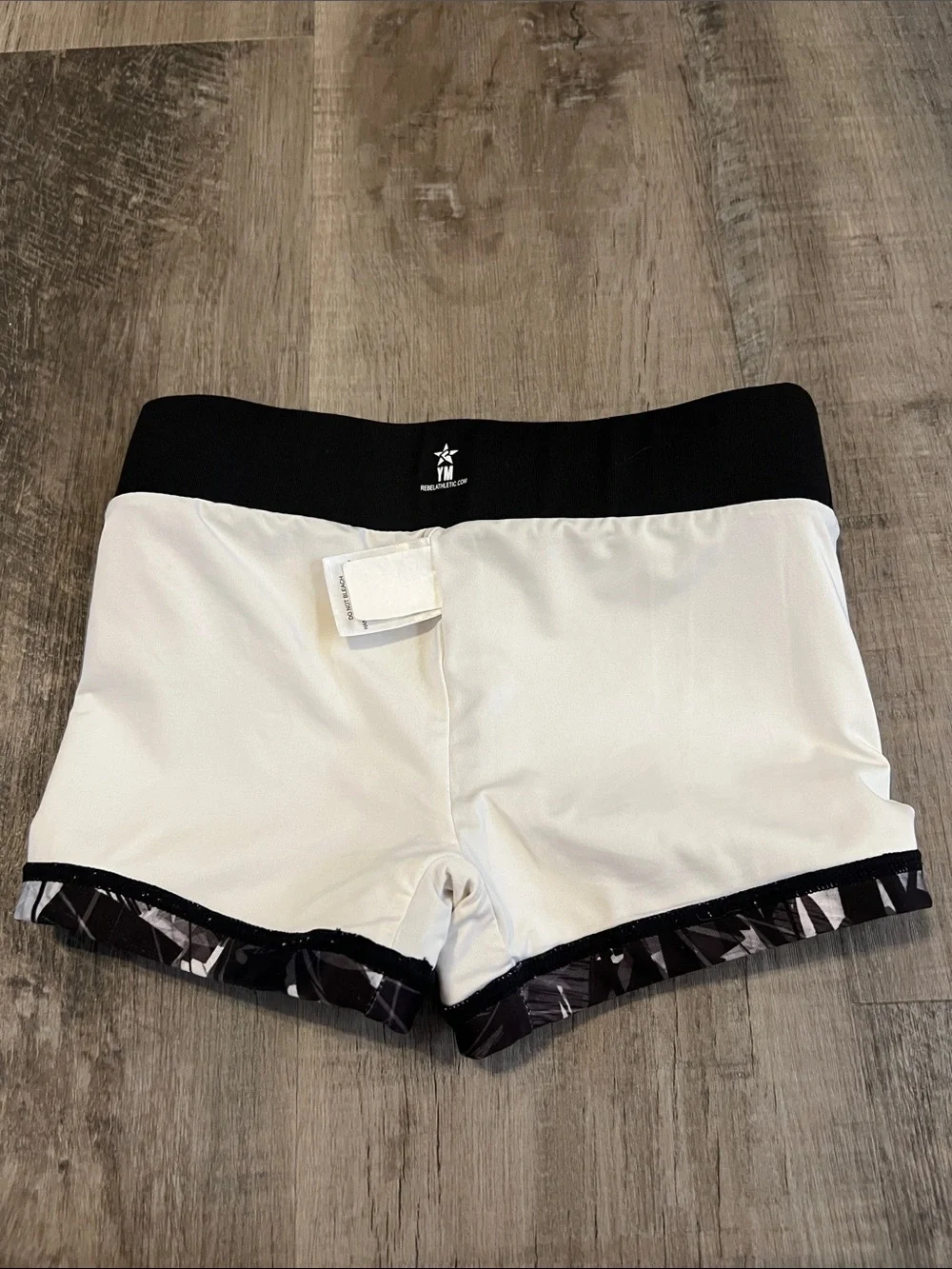 Rebel Athletic Cheer Athletics shorts with rhinestones size YM - Picture 5 of 9